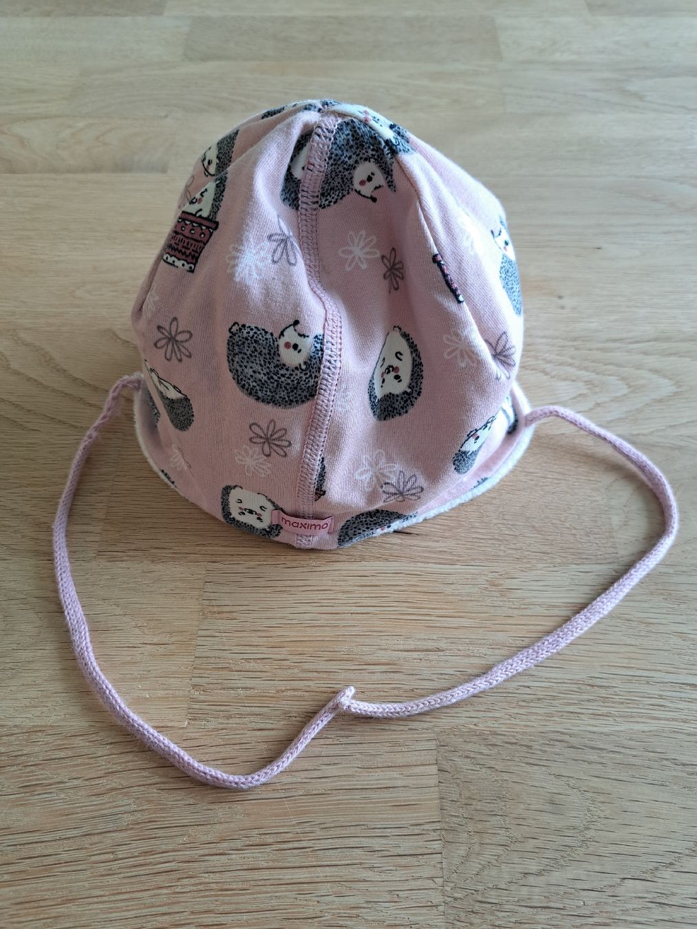 Maximo Mützen & Schals: Maximo Baby Mütze, Gr. 45, rosa Igel, warm – Gebraucht aus Bergdietikon von Staphylococcus 3