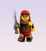 Lego 71045 Minifigur aus der Serie 25, Fierce Barbarian