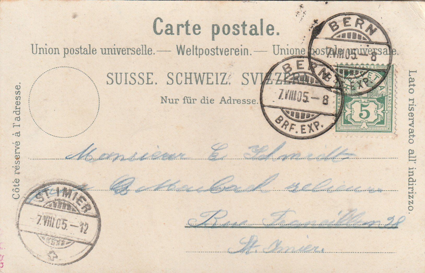 Cartes postales: AK  Bern Bärengraben 1905 – D'occasion à Rupperswil par Ema10 1