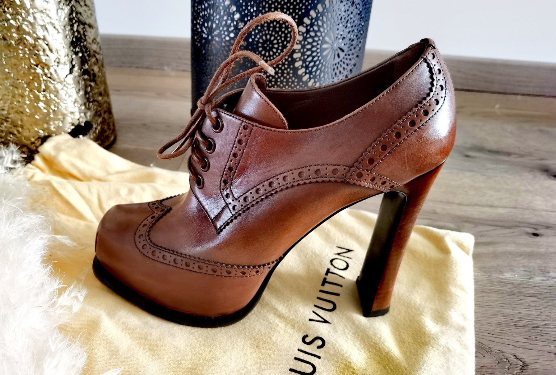 Louis Vuitton Scarpe da donna: Louis Vuitton Pumps: On Time Lace-up Pump Fall-Winter 2012 – Usato da Hirzel venduto da Margarita_HandMade 5