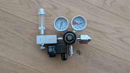 CO2 Doppelkammer Druckminderer für Aquarium