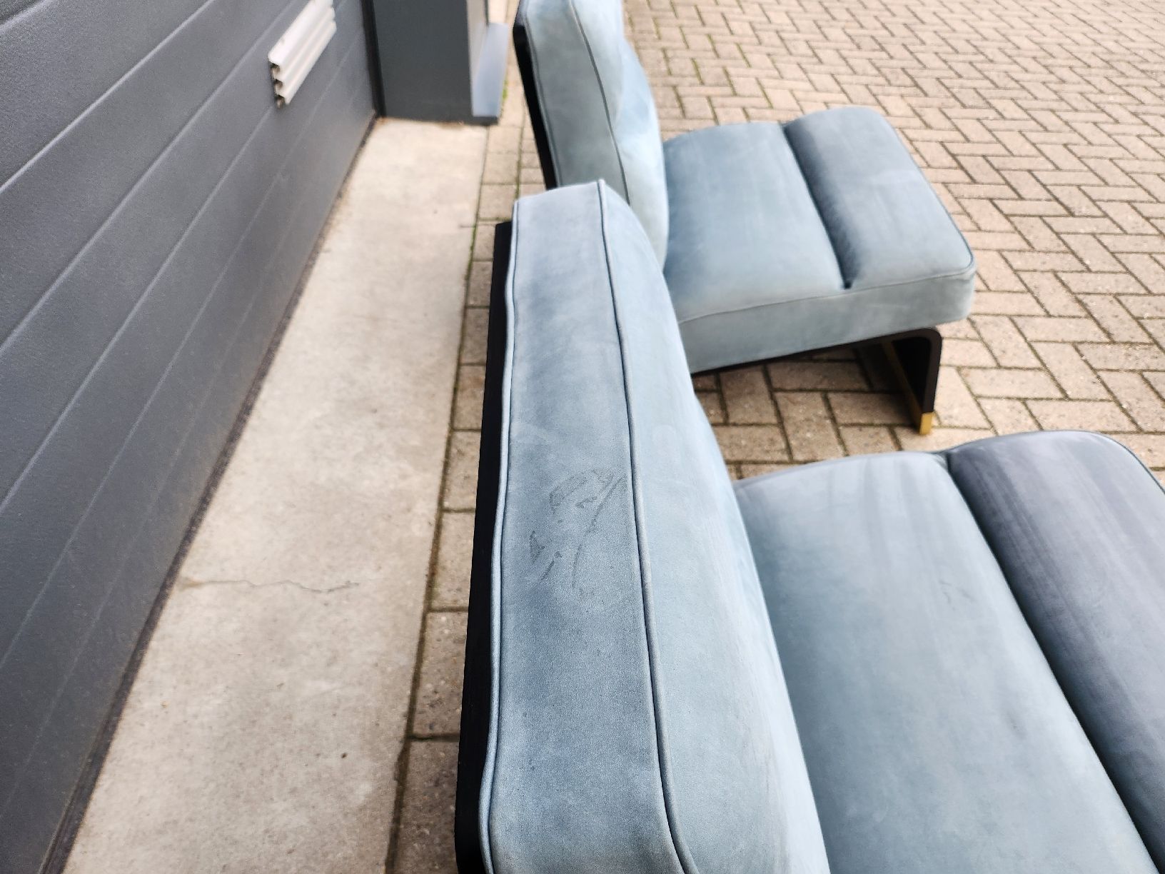 Baxter Poltrone: Baxter - Greta chairs in Kashmir leder - set von 2 – Usato da Gelderland venduto da HermsenDesign 6