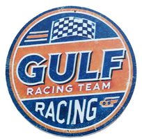 GULF Racing Team - Blechschild  (neu/OVP)