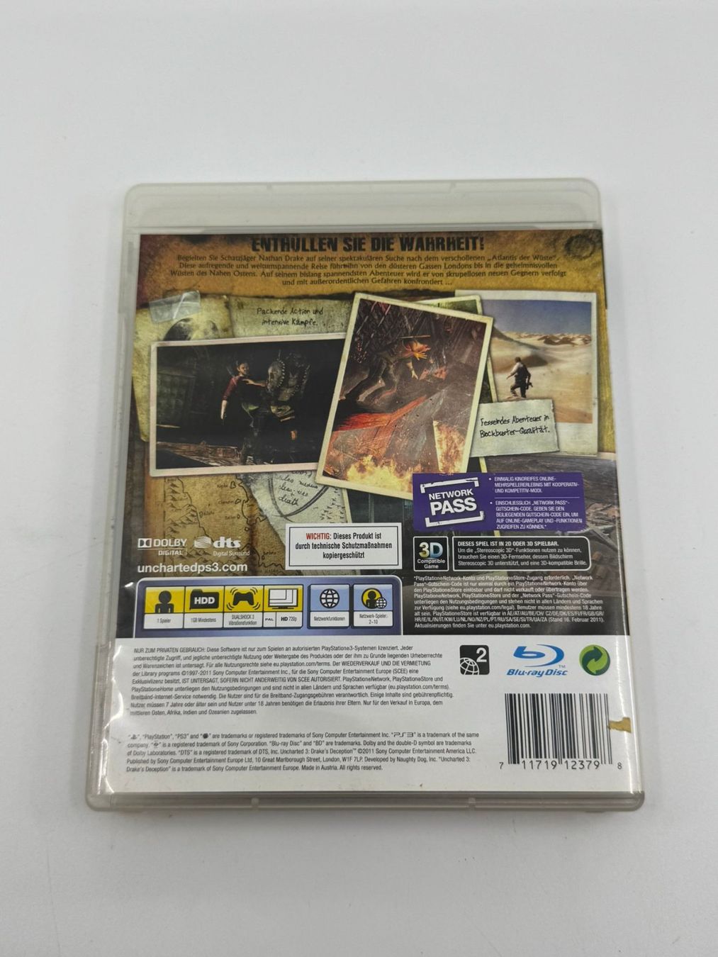 Sony Spiele: Uncharted 3 (Drake's Deception) (PS3) – Gebraucht aus Herisau von Seyashop1 2