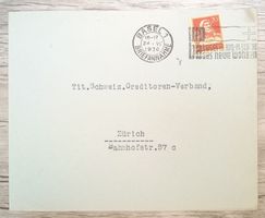 TR69 Enveloppe + Timbre Suisse 1930