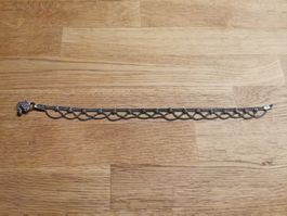 Silberne Fusskette