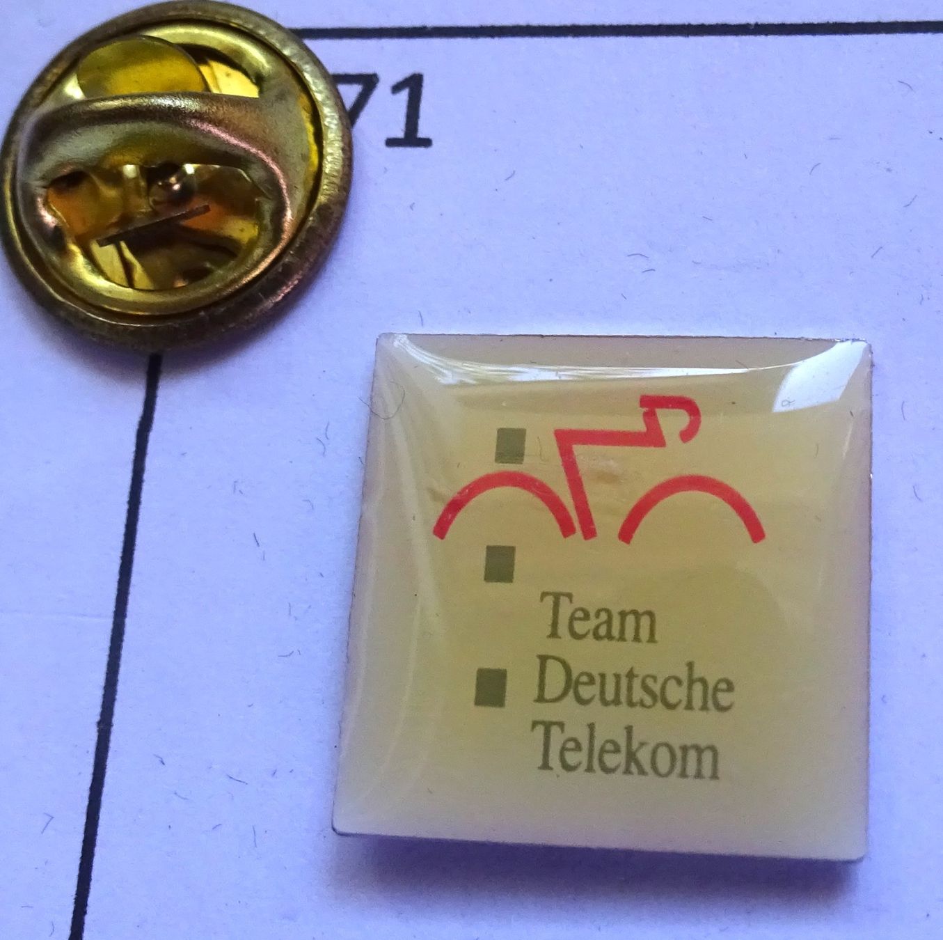 Placchette & Badge: Pin Team Deutsche Telekom Radfahrer – Usato da Utzenstorf venduto da BUtter81