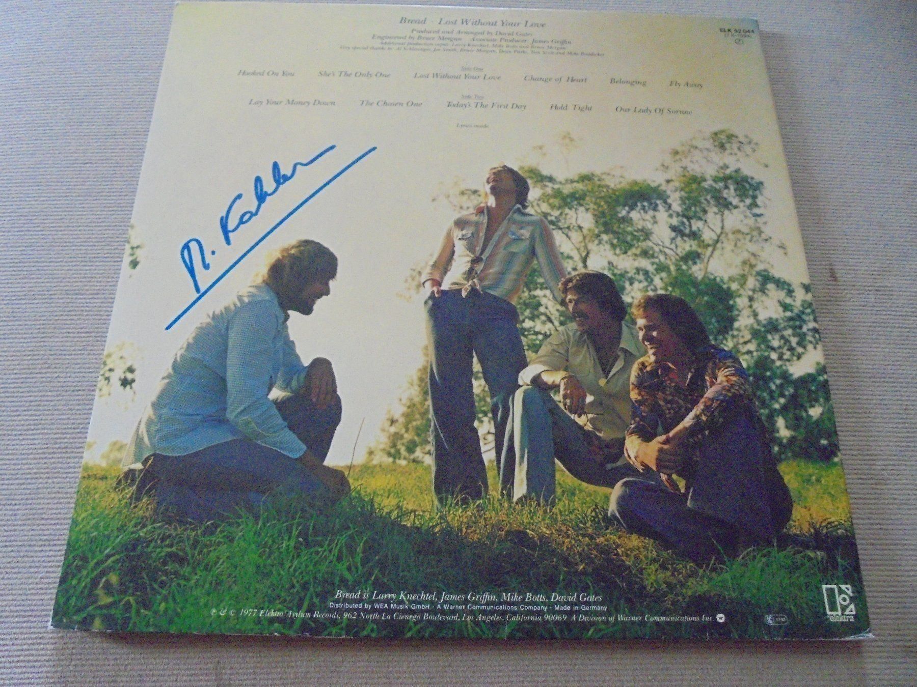 Dischi in vinile: BREAD " Lost without your love " LP 1977 (VG+) – Usato da Crissier venduto da Promopost 2