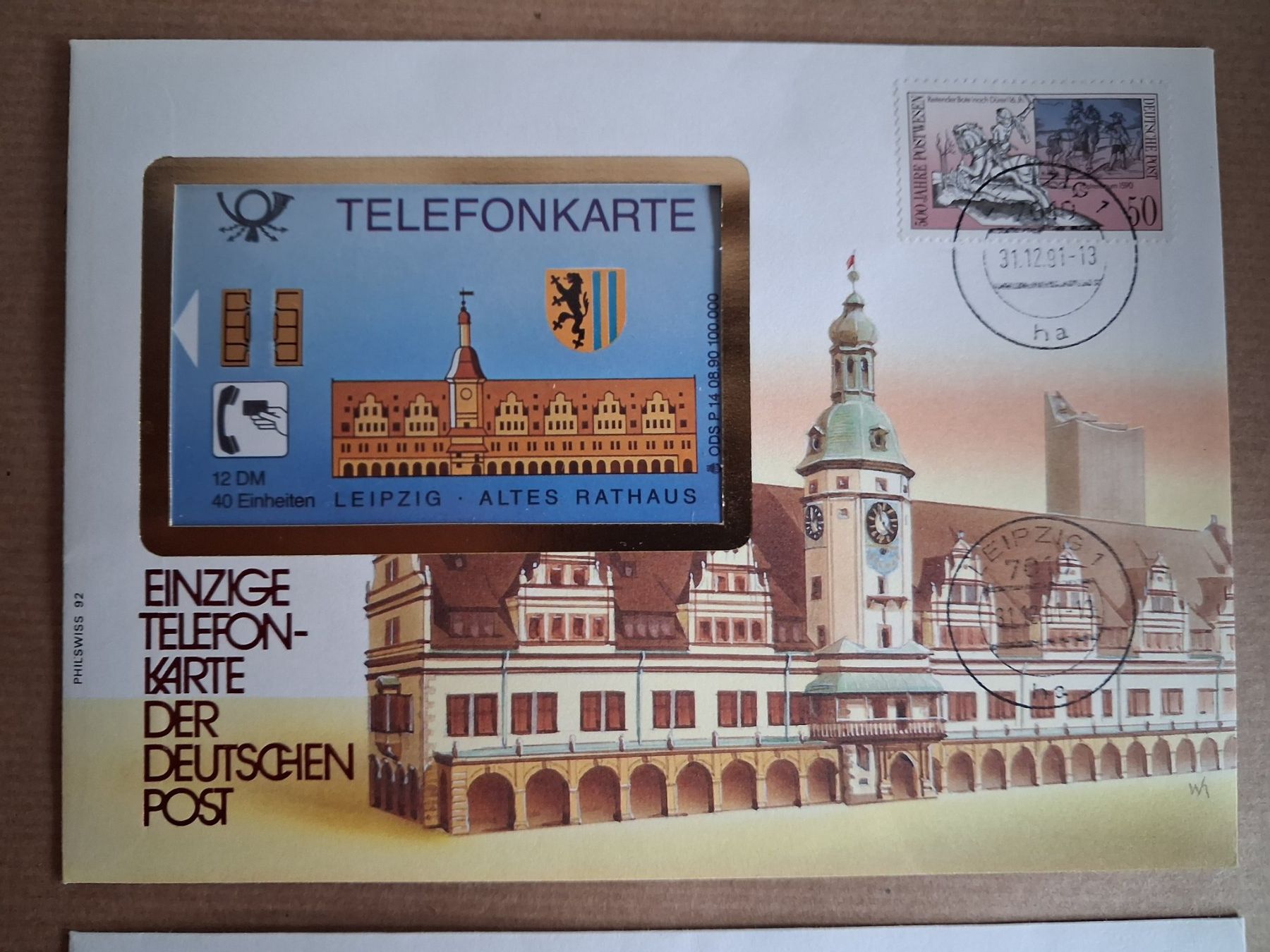 Schede telefoniche: 2 rare Telefon Karten Briefe mit Briefmarken – Nuovo e nell'imballaggio originale da Hagendorn venduto da siwasi3 1