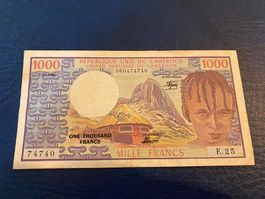 1978 Cameroon 1000 Francs