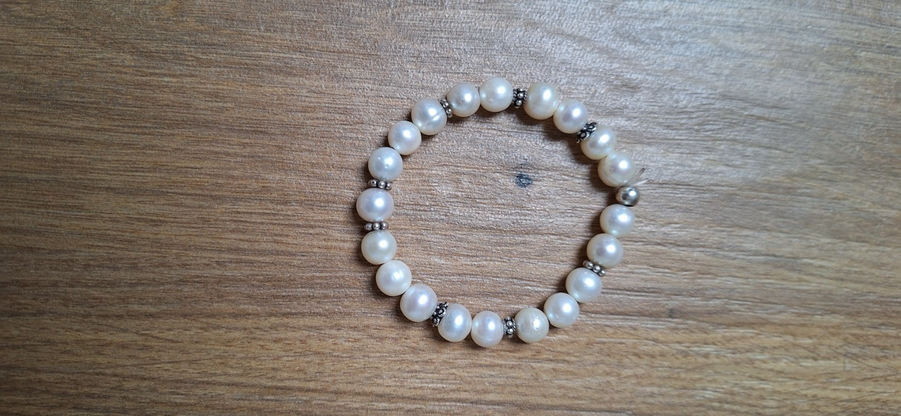 Bracelets: Armband Silber Perlen – D'occasion à Stans par Acnml