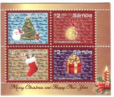 Block "Weihnachtsmann". Samoa