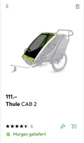 Thule Anhänger: Thule Chariot Cab2 – Gebraucht aus Embrach von rezh 8
