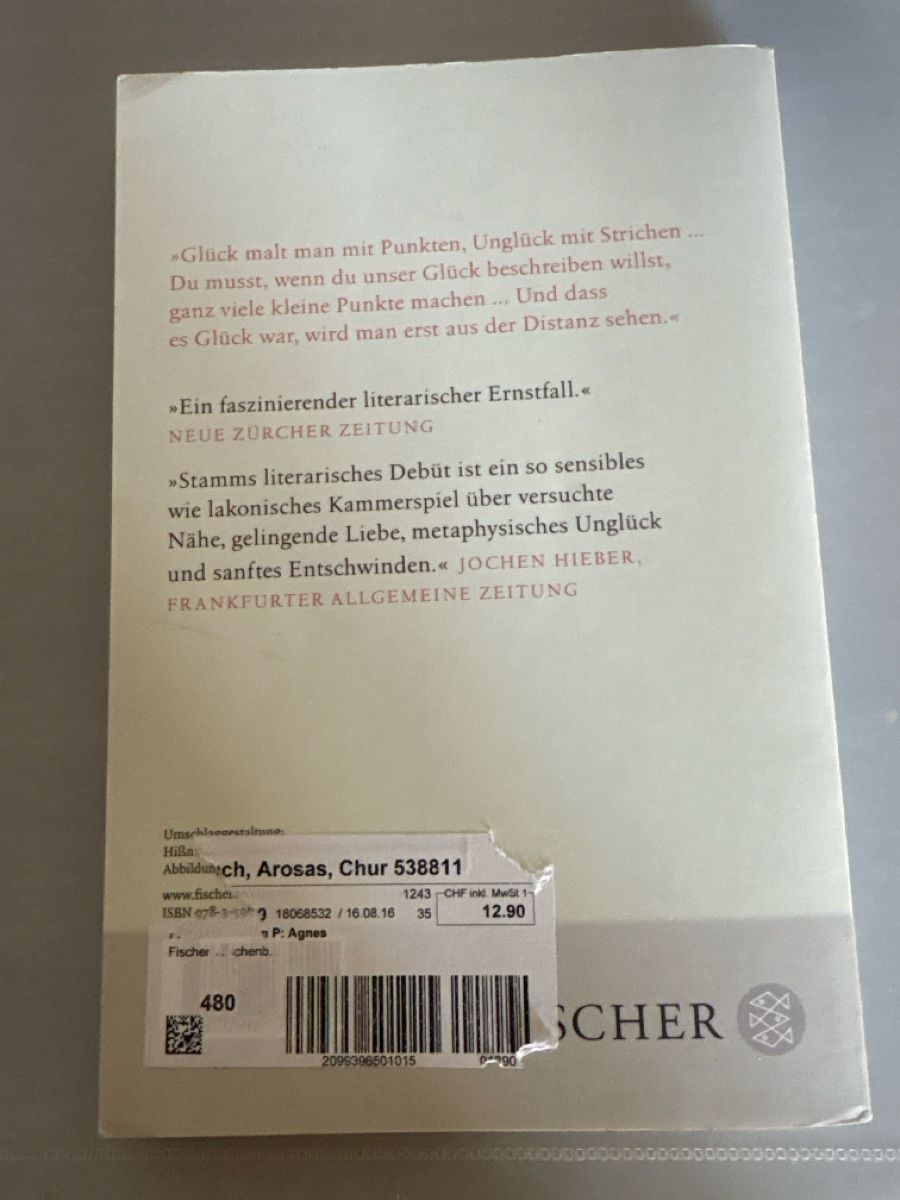 Livres: Agnes von Peter Stamm  – Neuf (Voir description) à Bern par anni2213 1