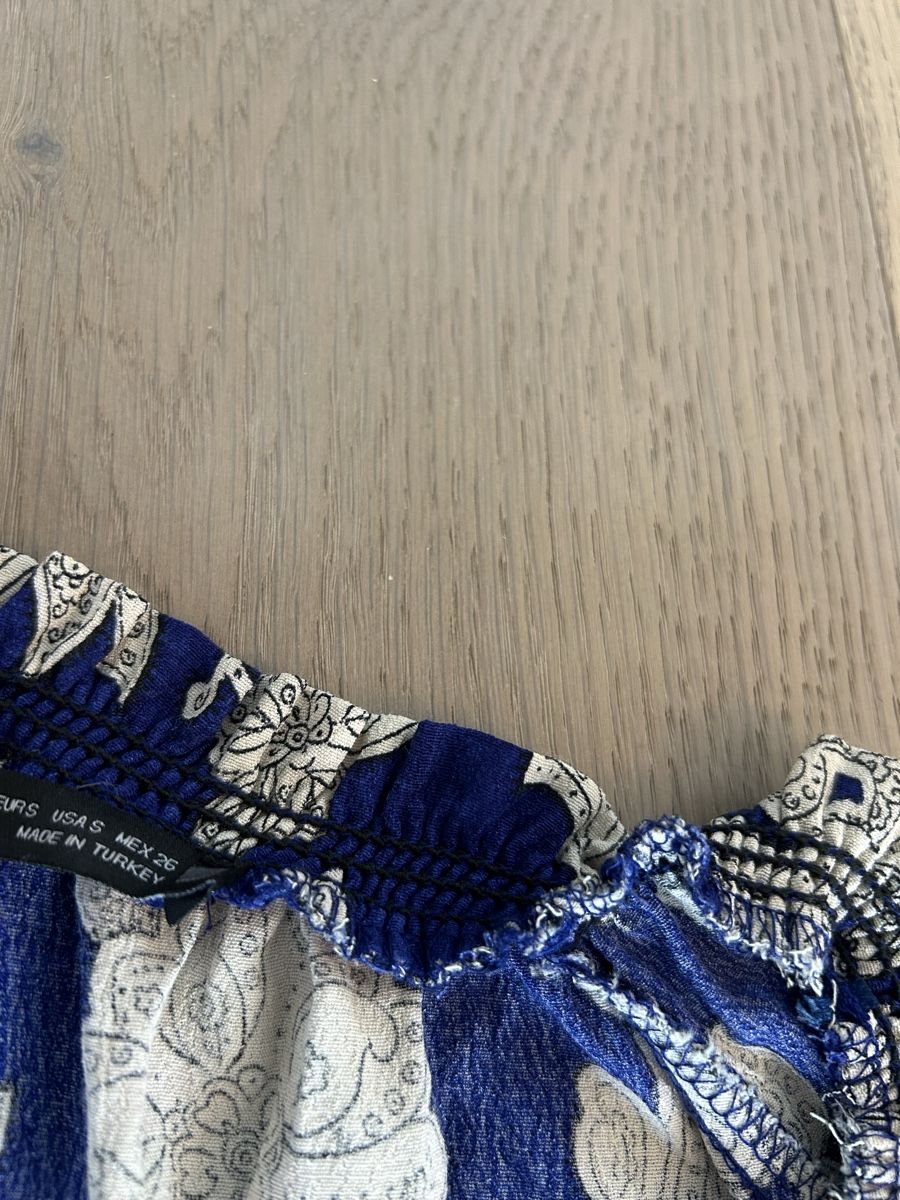 Zara Vestiti: Zara Kleid Boho Blau Blumen Lang Gr. S – Usato da Zug venduto da Gibbi80 3