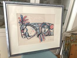 Fascinierte  Bild  Litho von Rudolf Mirer
