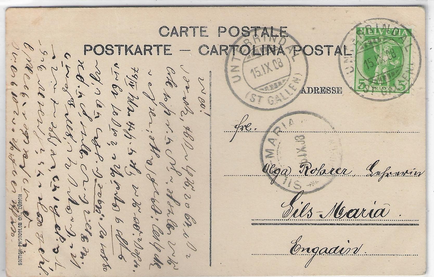 Cartoline postali: Grosse Windelle - Litho – Usato da Ettingen venduto da Kartenplanet 1