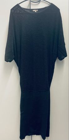 Schickes schwarzes Kleid - dezent Glitzernd