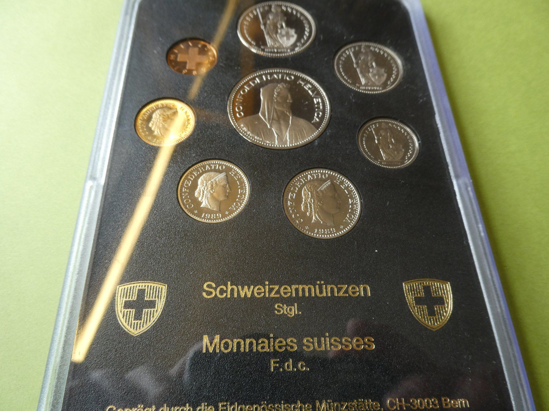 Tutti le monete: Schweiz 1989, Münzsatz Stempelglanz – Nuovo (secondo la descrizione) da Hinterforst venduto da Rohusri 1