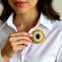Luxus Royal Brosche | Handgemachte Brosche | Brautschmuck