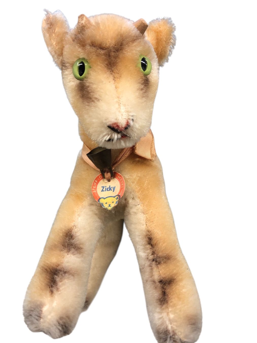 Steiff Giocattoli: Steiff - "Zicky" mit Schild - 16 cm hoch – Usato da Pratteln venduto da Dollshop 3