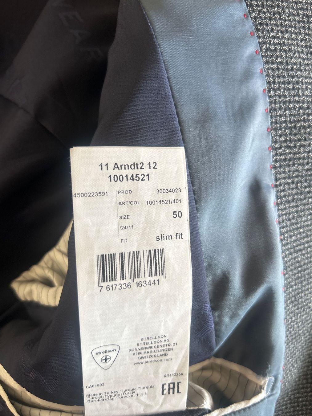 Strellson Giacche: Veste Strellson 50 slim fit – Usato da St-Aubin-Sauges venduto da vildfr 2