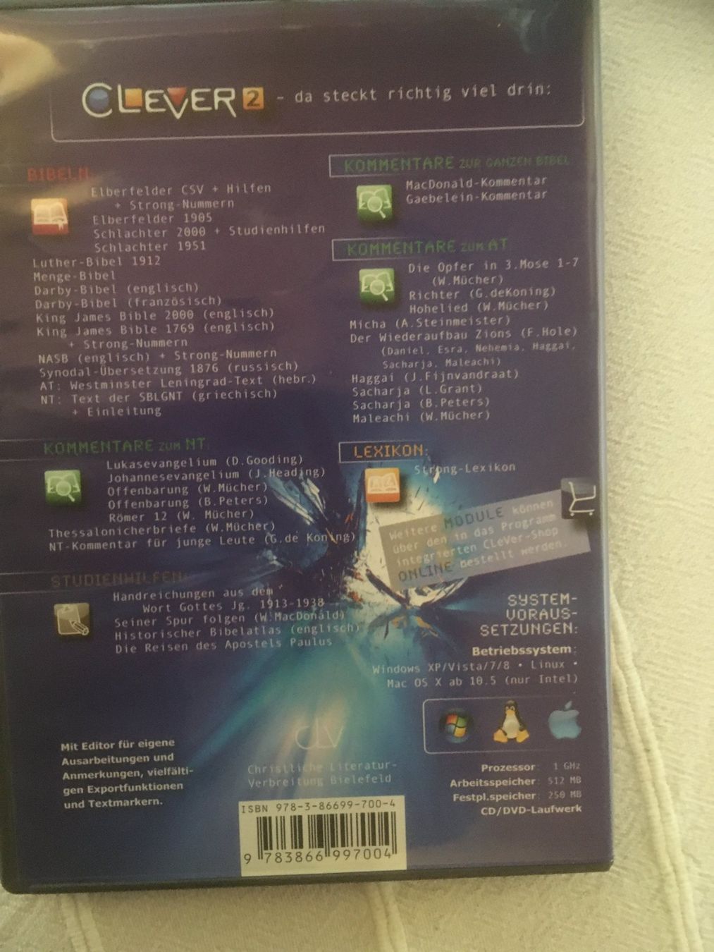 Software: CLeVer 2 Das Bibelprogramm / Computerprogramm – Gebraucht aus Marbach LU von Hoheduene 1