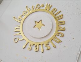 Neues Stanzschablonenset Frohes Weihnachtsfest