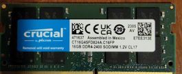 Crucial Arbeitsspeicher 16GB DDR4-2400 SODIMM