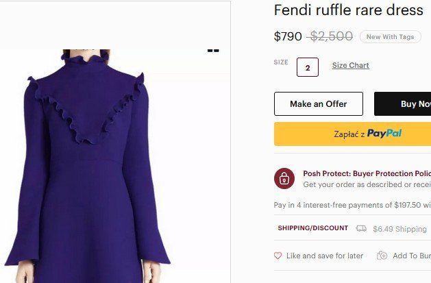 Fendi Kleider: Fendi Kleid / robe .40 – Gebraucht aus Collonges von Auganien 3