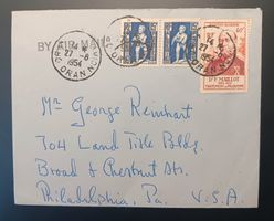 FRANZÖSISCH - ALGERISCHE LUFTPOST VON ORAN IN DIE USA 1954