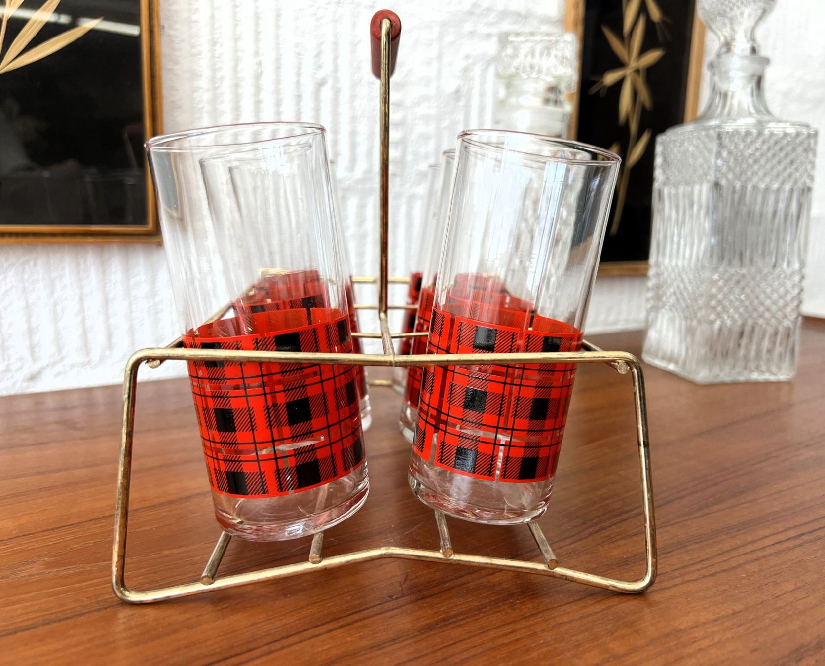 Bicchieri: Vintage Gläser-Set mit Halter – Usato da Walzenhausen venduto da stilvollwohnen 2