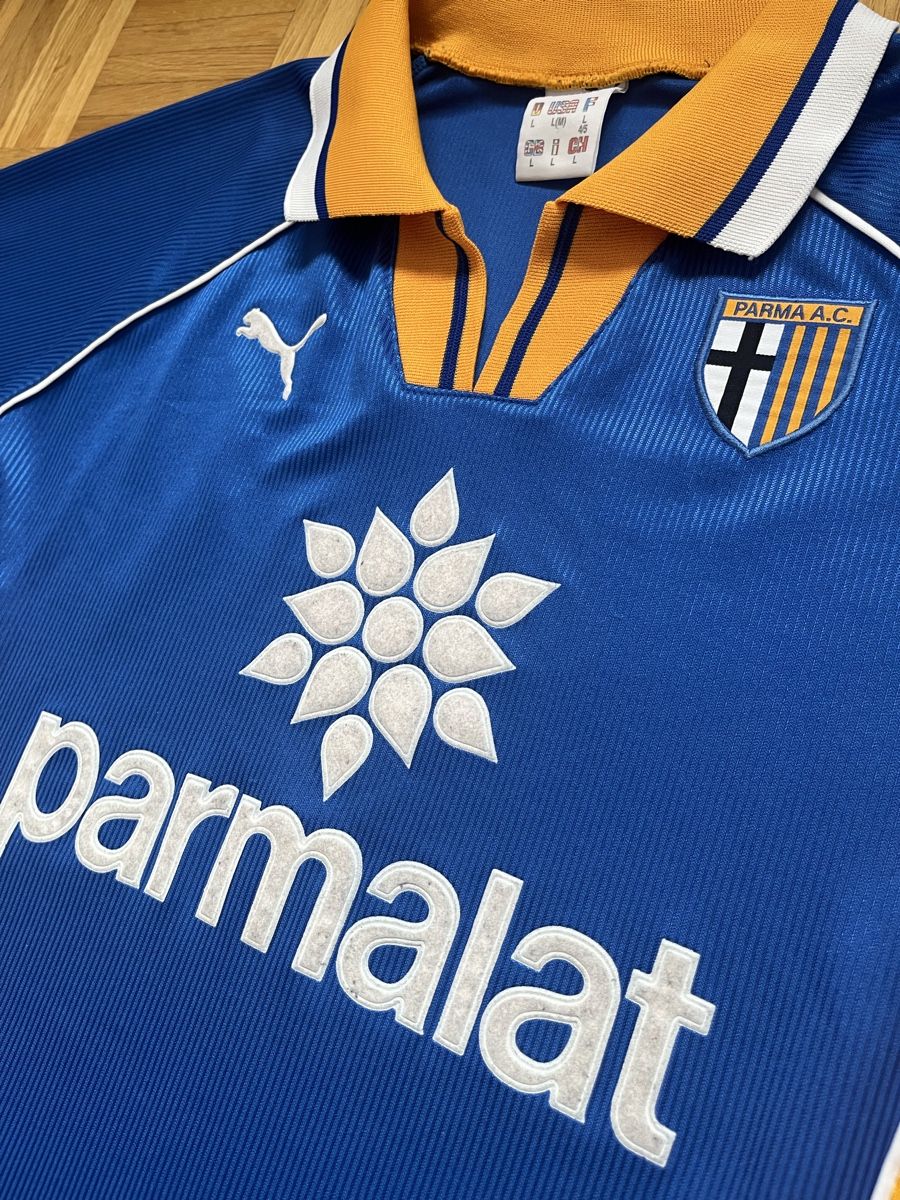 Puma Canottiere & Pantaloni: Original Parma 1997/98 Trikot L – Usato da Burgdorf venduto da Shirtsy 2