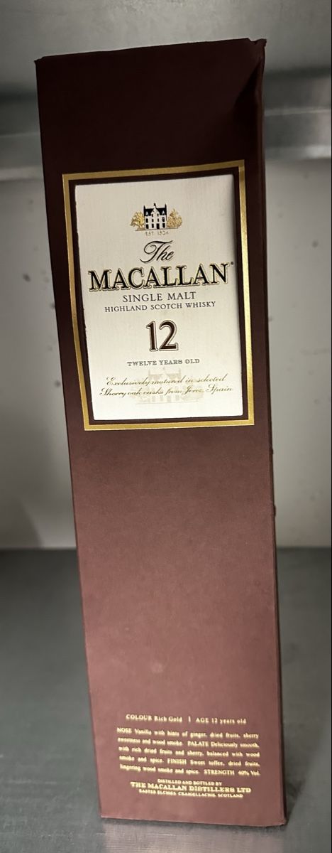 Macallan Bevande alcoliche: The Macallan 12 ans Single Malt Whisky – Nuovo e nell'imballaggio originale da Grône venduto da Amte73