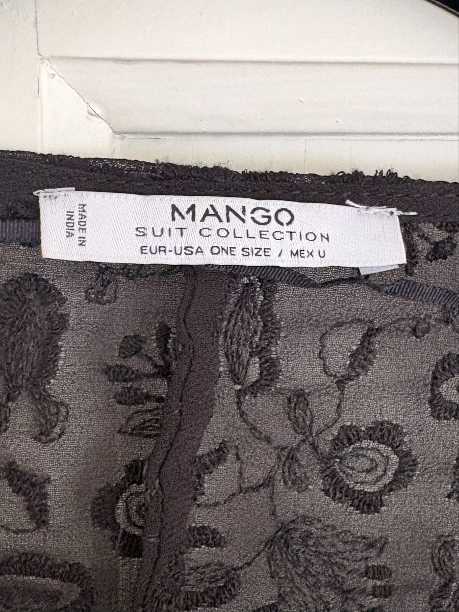Arte internazionale: Mango Kimono schwarz mit Fransen Einheitsgrösse – Usato da Zürich venduto da iphigenie666 3