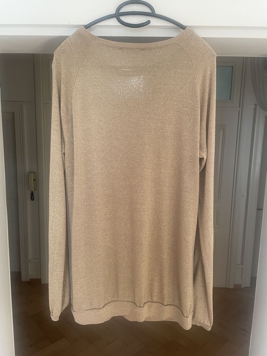 Maglioni & Felpe: Goldfarbener Lurex Pullover – Usato da Zürich venduto da pgr_9pzn 1