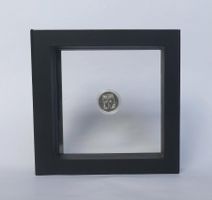 Silbermünze 999.0  im Schweberahmen