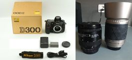 Nikon D300 in BOX + 2 objectifs plage totale du 28mm à 300mm