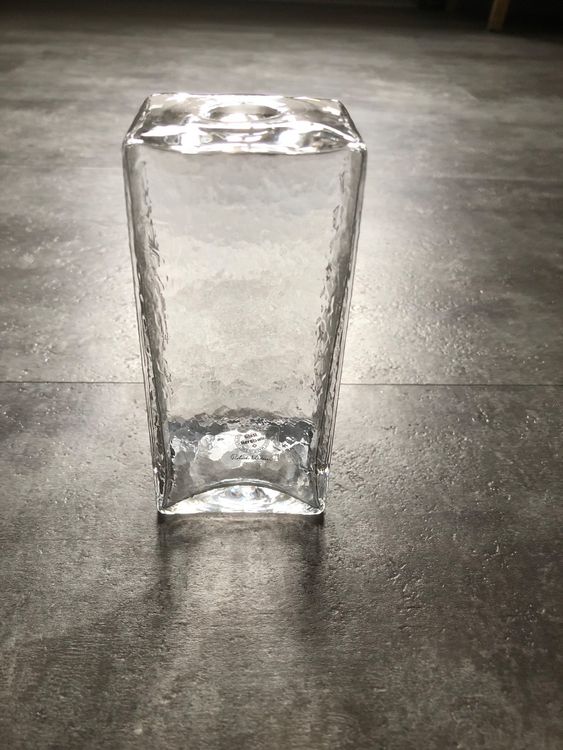Grand Vase En Verre Glasi Hergiswil - Suisse - Forme Fleur - Neuf