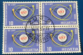 4 er Block Nr.436 mit Vollstempel  Zug