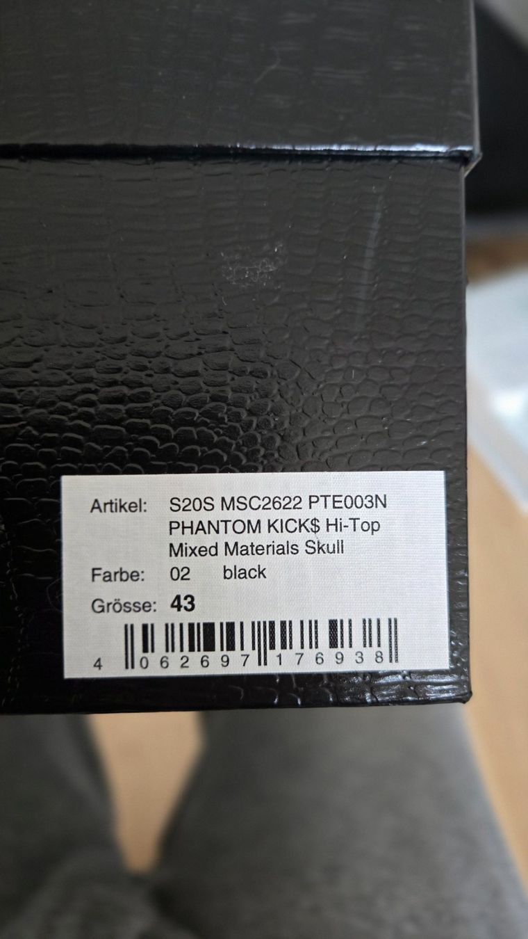 Philipp Plein Scarpe da uomo: Philipp Plein - Phantom Kick - Hi Top - Black – Usato da Horgen venduto da Biffy2010 6