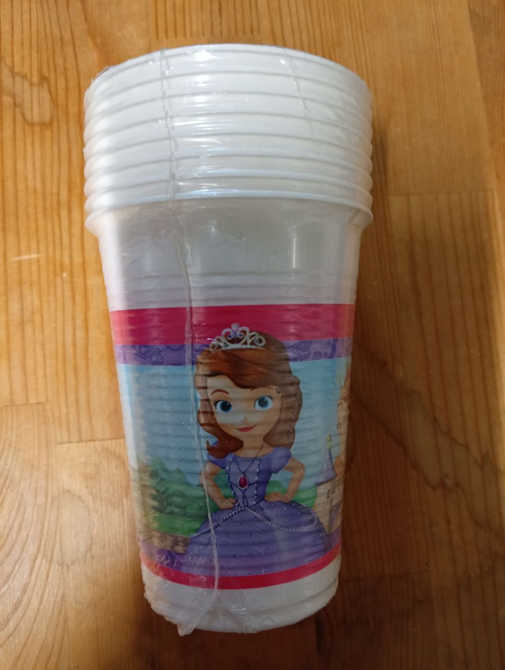 Tutte le decorazioni: Plastikbecher Sofia die Erste 200ml 8 Stück neu – Nuovo e nell'imballaggio originale da Winterthur venduto da pjuma01