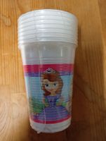 Plastikbecher Sofia die Erste 200ml 8 Stück neu
