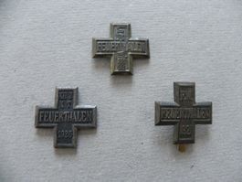 Medaille 3 Sport Abzeichen Brosche Feuerthalen ZH 1921 -1956