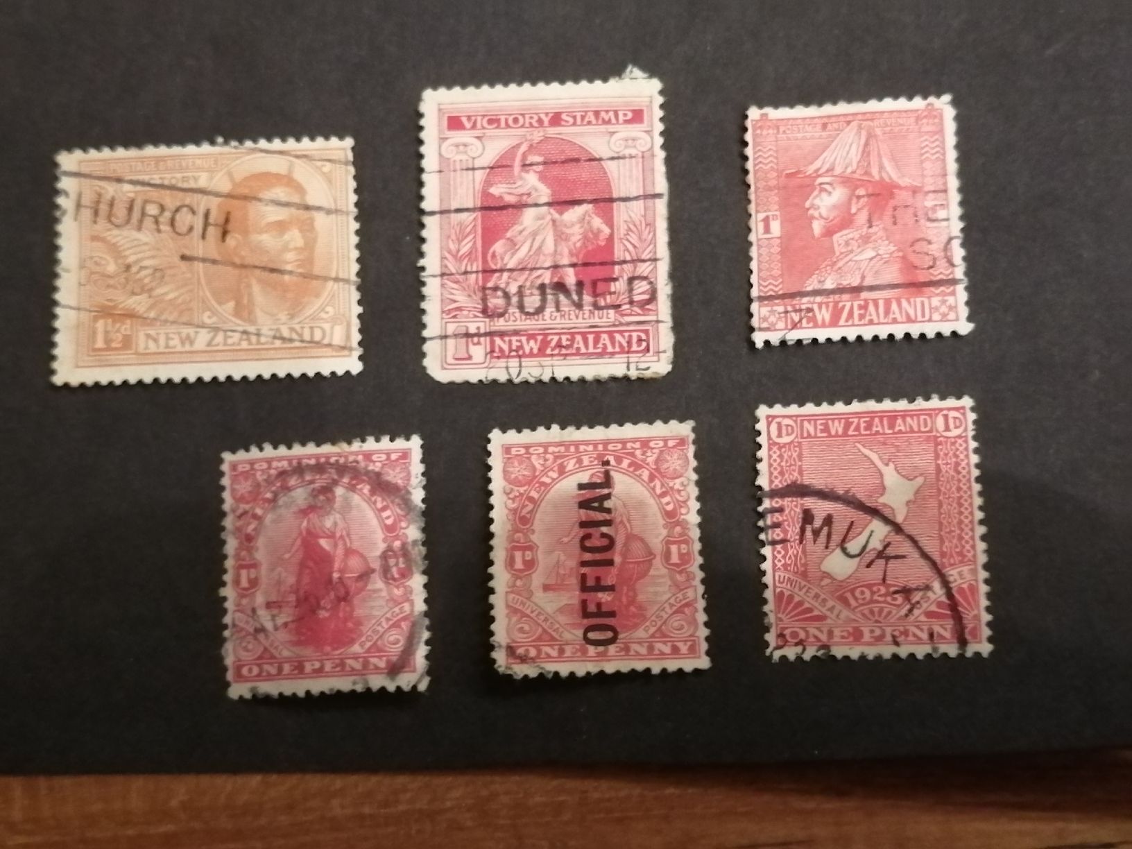 Tutti i francobolli: 6mal Neuseeland um ab 1900 – Usato da Happerswil venduto da tschergi