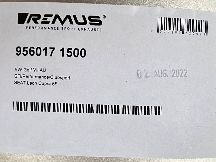 Remus Sistemi di scarico: Remus Catback  Seat Leon CUPRA ST 2014 206KW – Nuovo (secondo la descrizione) da Stein am Rhein venduto da Aerotechnik-parts 4