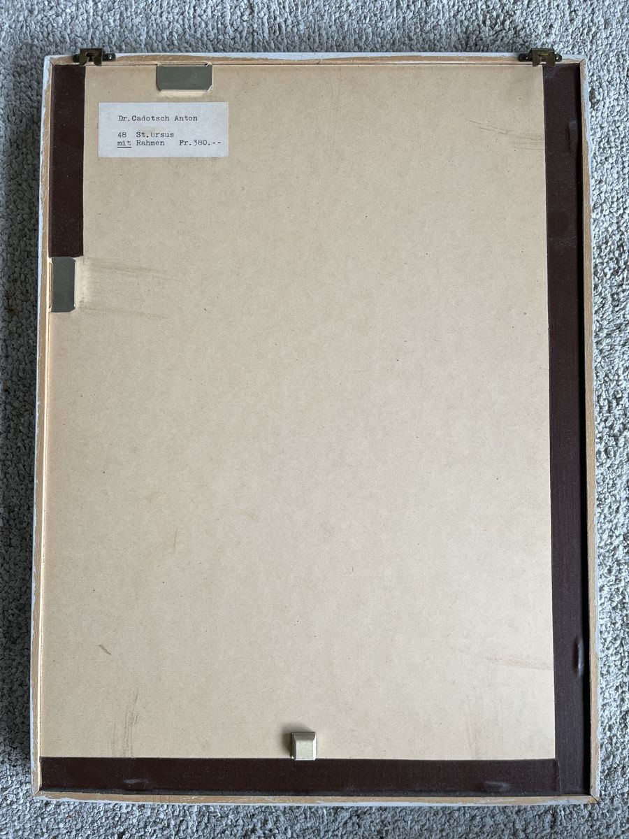 Grafiken & Lithographien: St. Ursus von Otto Wyss, 1981 – Gebraucht aus Faulensee von Cinclus 5