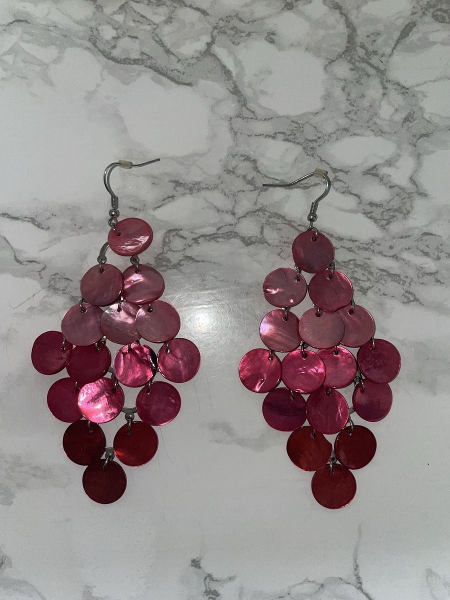 Orecchini pendenti & Orecchini a lobo: Boucle d’oreille pendante rose – Nuovo (secondo la descrizione) da Châtelaine venduto da nan_j75j 2