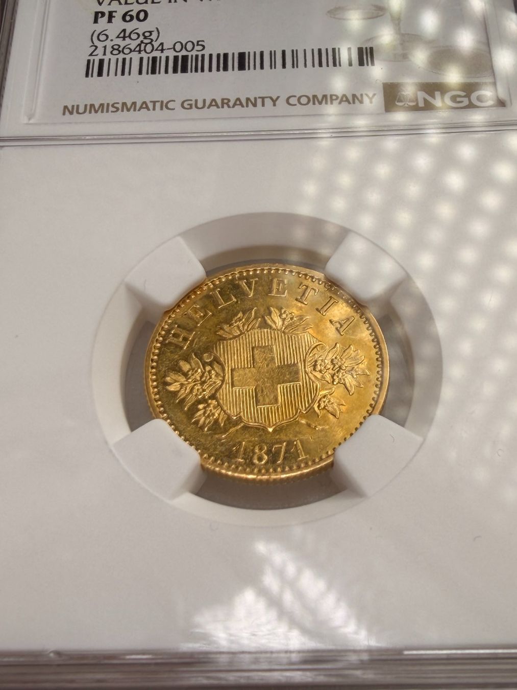 Alle Münzen: Schweiz 1871 Wappenprobe – Gebraucht aus Bern von numismatictops 6