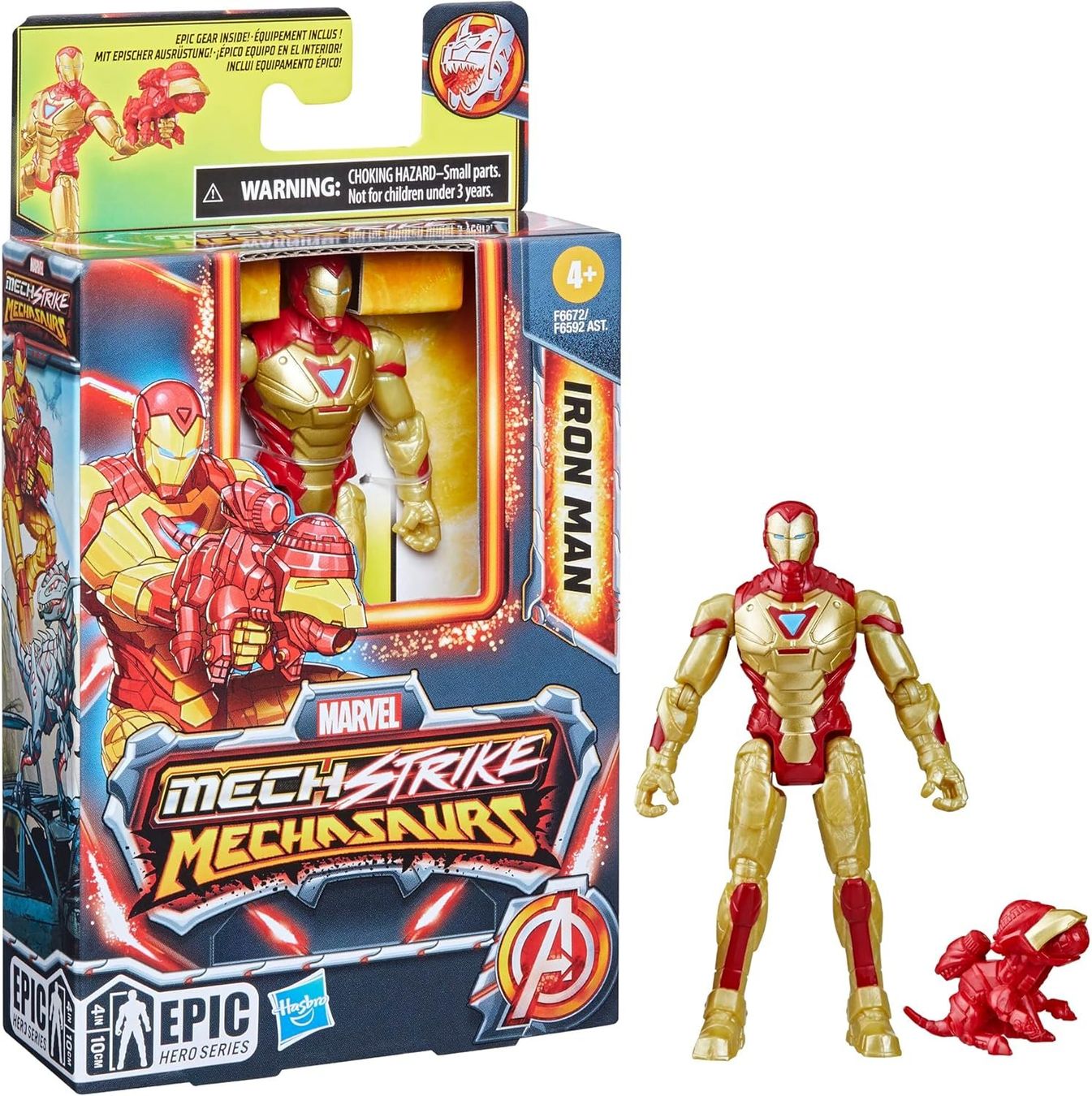 Hasbro Figuren: Marvel Mech Strike Mechasaurs Iron Man 10 cm – Neu und originalverpackt aus Binningen von samorga21